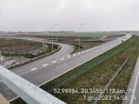 4) 2022-12-07 Widok z obiektu mostowego Węzła Żurominek